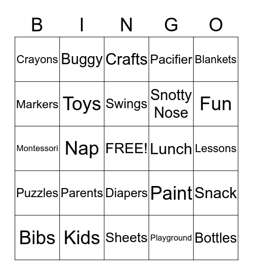 Casa Dia Bingo Card