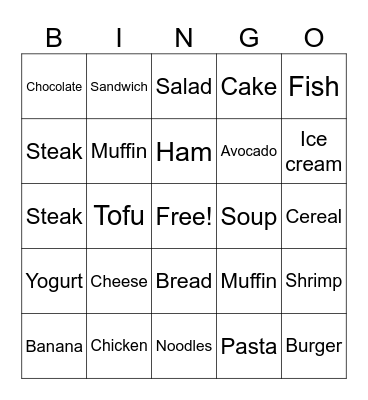 Animals Bingo Card