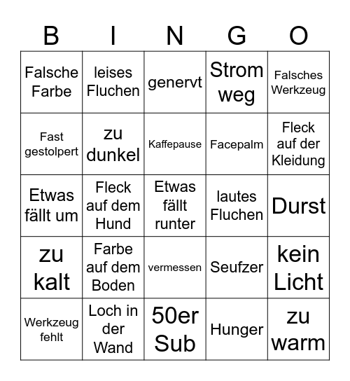 Julchens Bingo Card