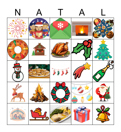 Natal Bingo Card