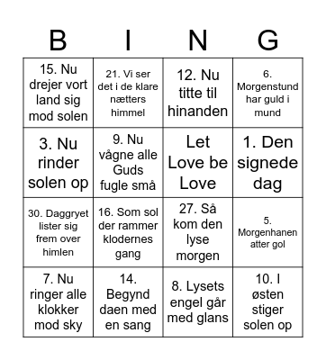 Jul i Laboratoriet Bingo Card