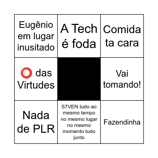 Checkpoint do Amor Bingo Card