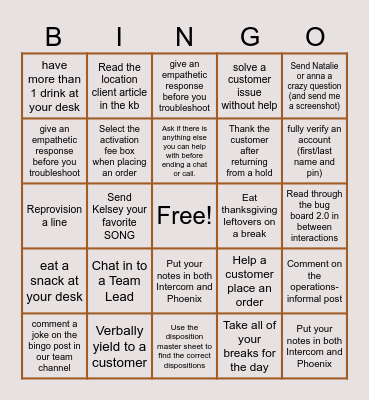 Black Friday Bingo Card