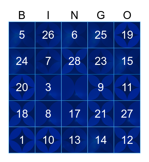 Christmas Virtual Bingo Card