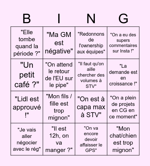 Bingo Bled Bingo Card