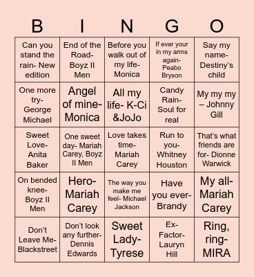 Love is in the air! Bingo Card