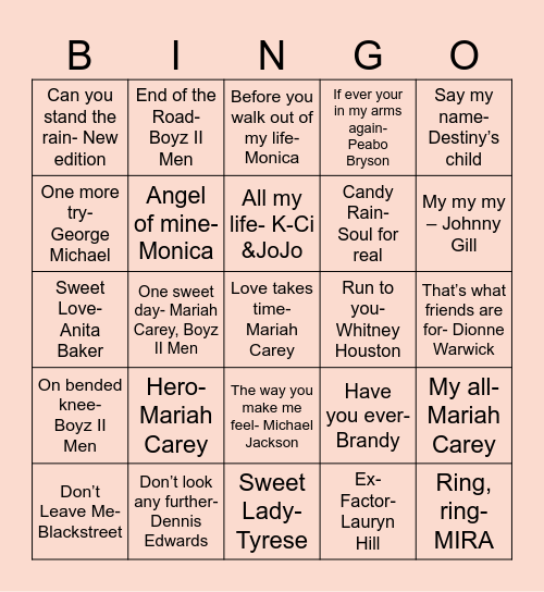 Love is in the air! Bingo Card