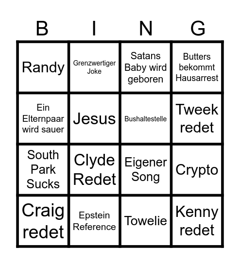 BINGO = 5GIFTED SUBS Bingo Card