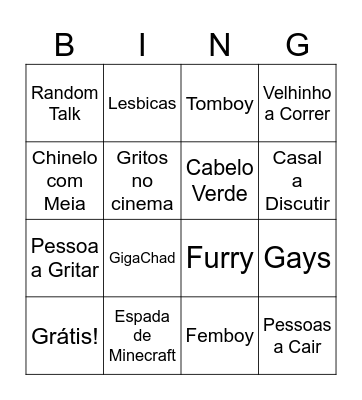 NETO Bingo Card