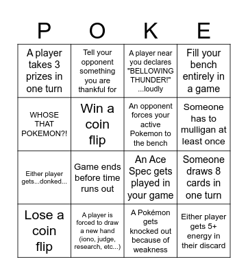 Thanksgiving Bingo! Bingo Card