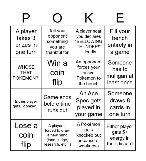 Thanksgiving Bingo! Bingo Card