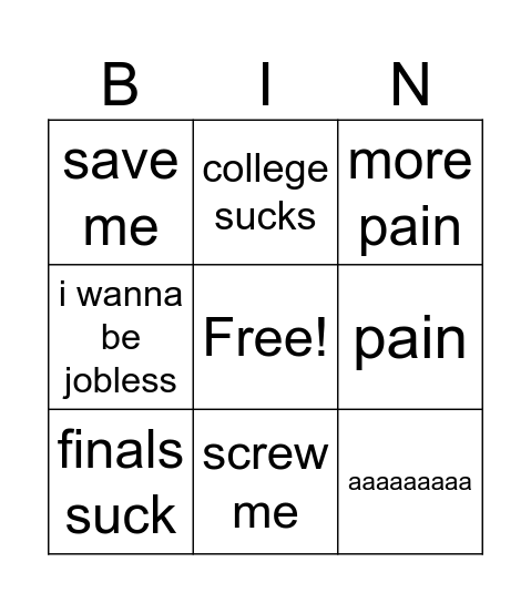 kekfont daily bingo Card