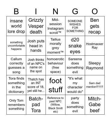 bingo time Bingo Card
