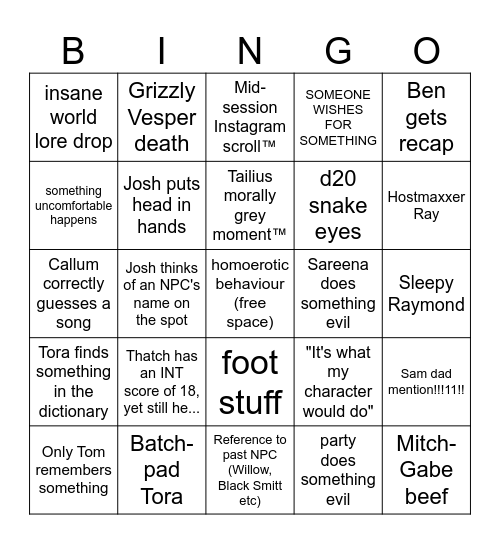bingo time Bingo Card
