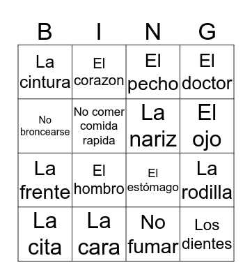 El Tiempo Bingo Cards On Bingo Baker