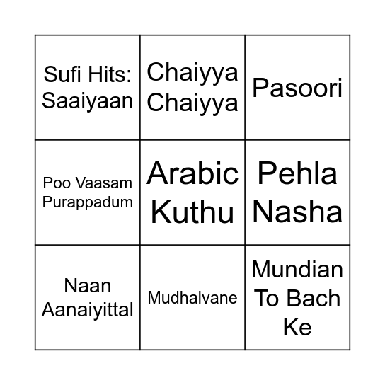 Tambola Rush Bingo Card