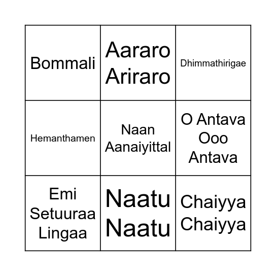 Tambola Rush Bingo Card