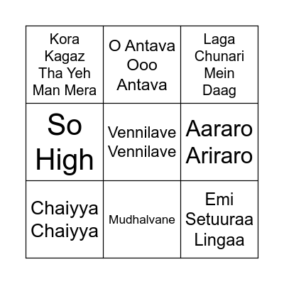 Tambola Rush Bingo Card