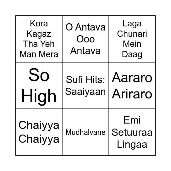 Tambola Rush Bingo Card