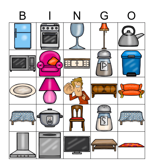 Bedroom Bingo Card