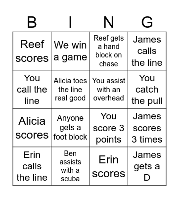 CXIQ Organised Fun Bingo Card