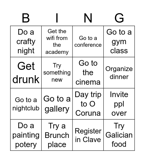 Santiagoooooo Bingo Card