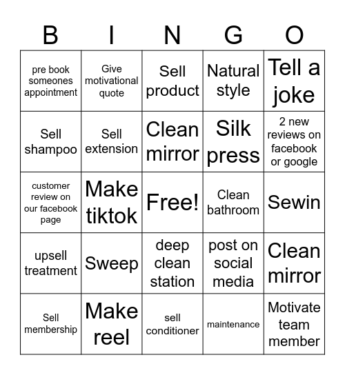 Perfect distraction Bingo Card
