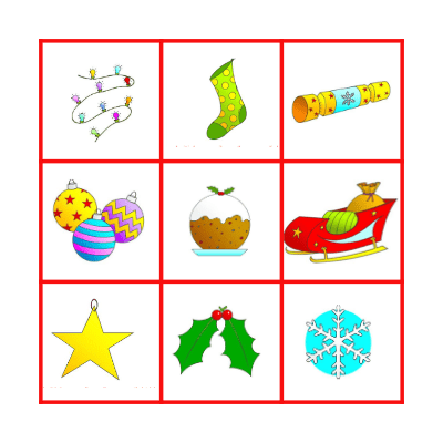 Christmas Bingo Card