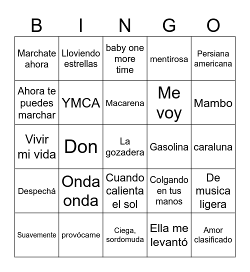 Variedad: nivel experto :) Bingo Card