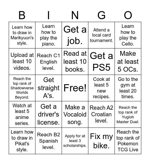 DOM 2025 Bingo Card