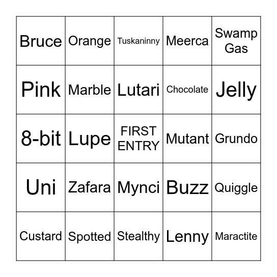 T&T’s BC Bingo Card