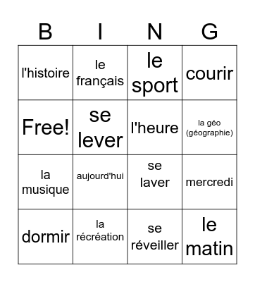 unite 6 amis et compagnie Bingo Card
