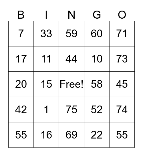 dia 18/12/2016  as 17 horas  na vila rural  em diamante do norte  bingo de uma leitoa  5$ reais Bingo Card