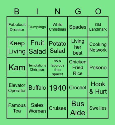 Patsy Birthday 🎁 Bingo Card
