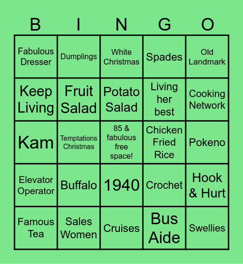 Patsy Birthday 🎁 Bingo Card