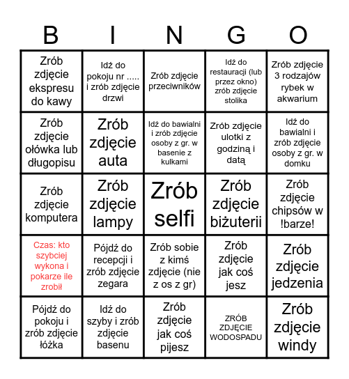 Bingo Karpacz 2025r. (edycja zdjęcia) Bingo Card