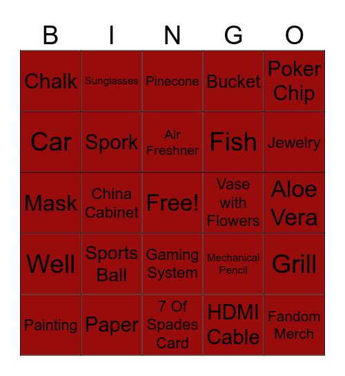 EASY BINGO Card