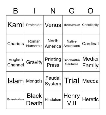 Review Bingo Card