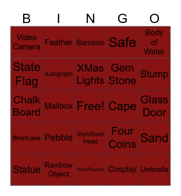 MEDIUM BINGO Card