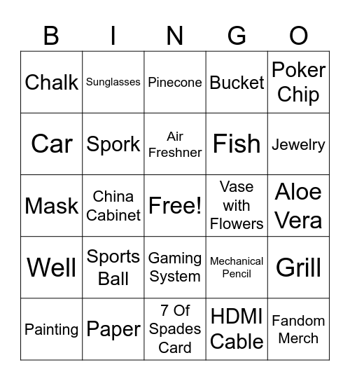 EASY BINGO Card