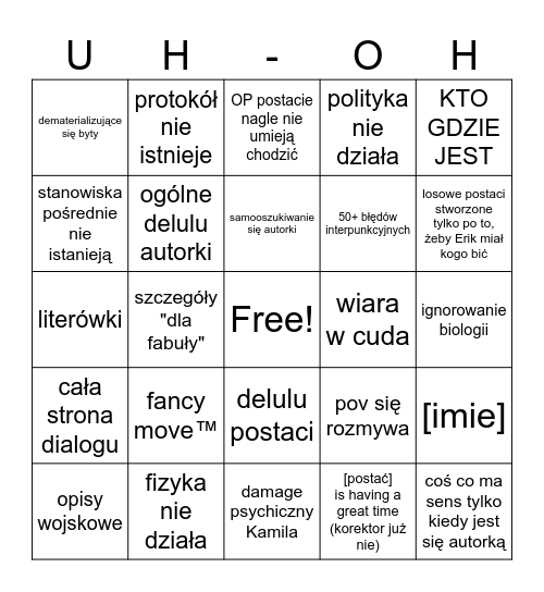 RULE OF COOL NATALII Bingo Card