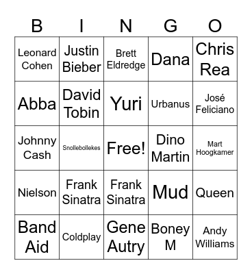 Vrouwen van NU -KERSTbingo Card