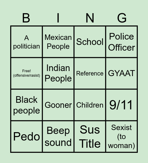 Sora Disney Trailer Bingo Card