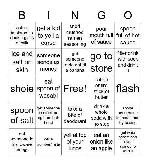 Untitled Bingoget Bingo Card