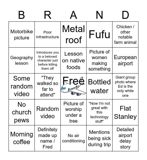 Ed's Report 11/30/25 Bingo Card