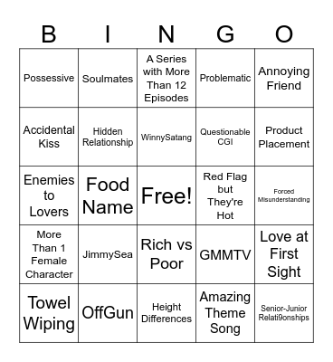 BL Bingo Card