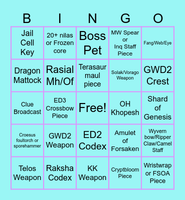 Winter Bingo 2025 Bingo Card
