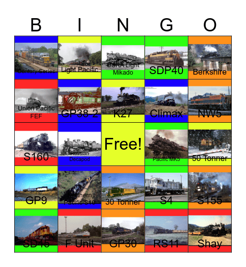 Railroads in the U.S.A that I would like to visit besides the National Mississippi River Museum and Aquarium with PWP someday Bingo Card