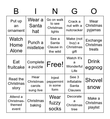 Danielle's BINGO Card