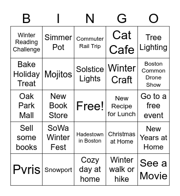 Winter Bingo 25/26 Bingo Card
